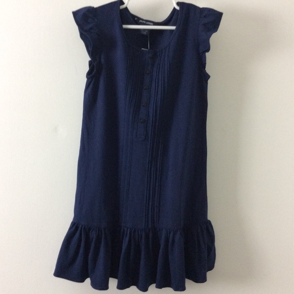 NEW Ralph Lauren Girls Dress Small Size 7 Ruffle - Picture 2 of 7